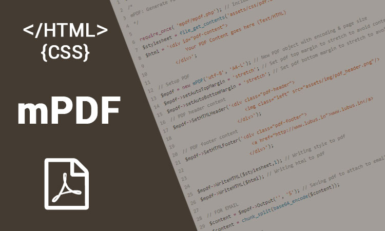 How to convert PHP file to PDF file, How to Create PDF file from webpage Using PHP and mpdf