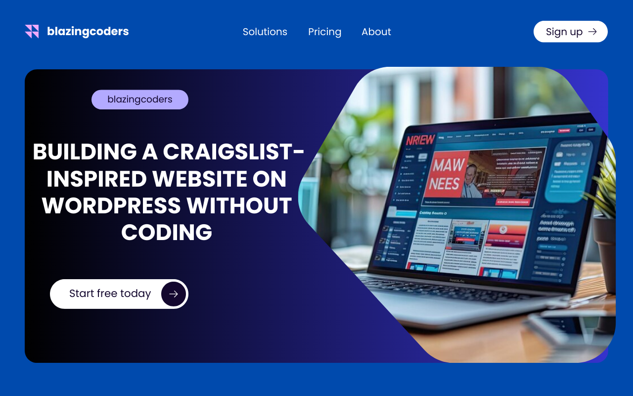 Building a Craigslist-Inspired Website on WordPress Without Coding