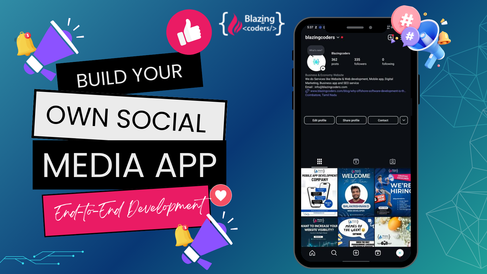 Build Your Own Social Media App – End-to-End Development