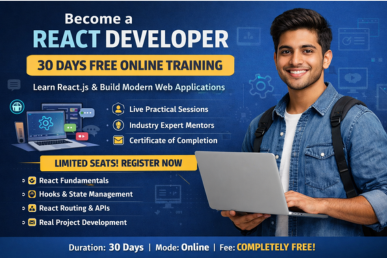 React Developer – 30 Days Free Online Training