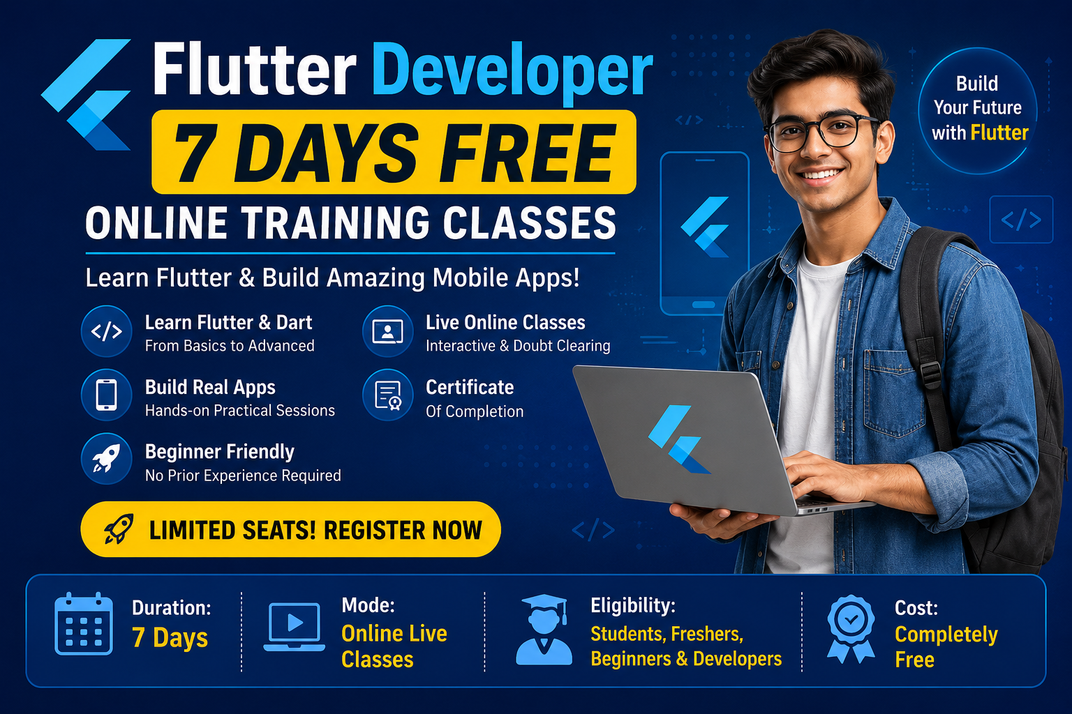 Flutter Developer – 7 Days Free Training Program