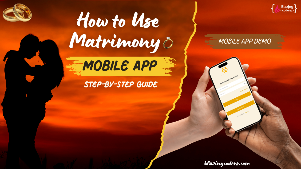 Matrimony Mobile App Full Demo | Step-by-Step Guide