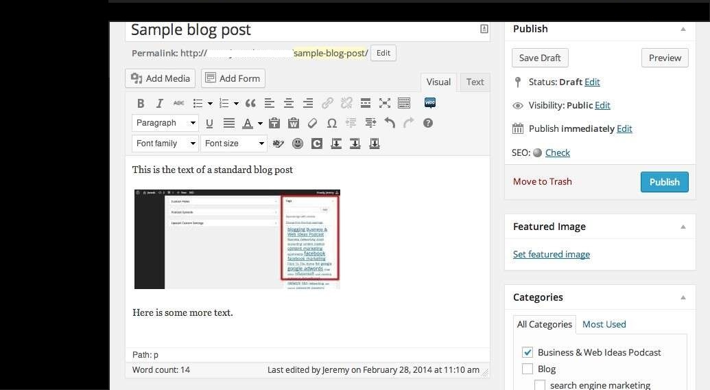 Blog Post Insert How to Add Images to WordPress Custom blog posts, Add images to blog posts